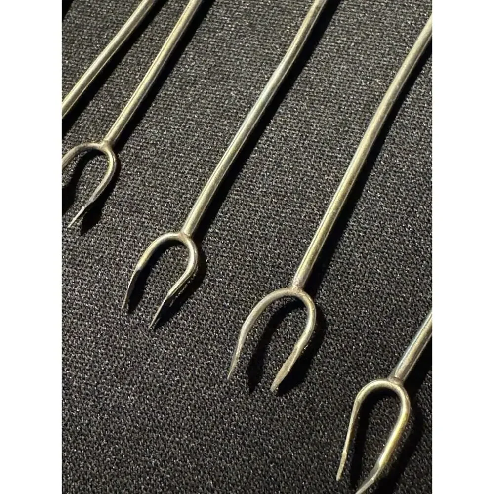 Abalone Cocktail Forks Pickle Olive Set Of 12 Alpaca Taxco